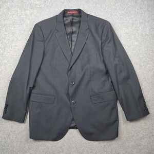 Hugo Boss Blazer Mens 44R Black AG Dieselstrasse 12‎ 2 Button Wool Sport Coat